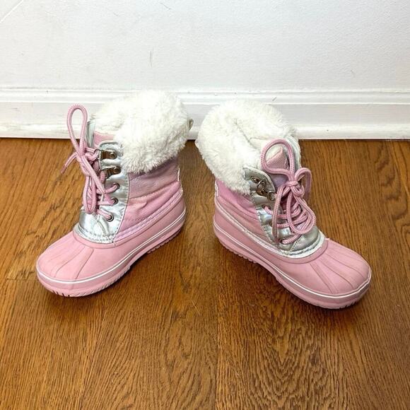 LONDON FOG Girls Bell Court Cold Weather Warm Lined Snow Boots‎ Size 10 - Picture 6 of 11